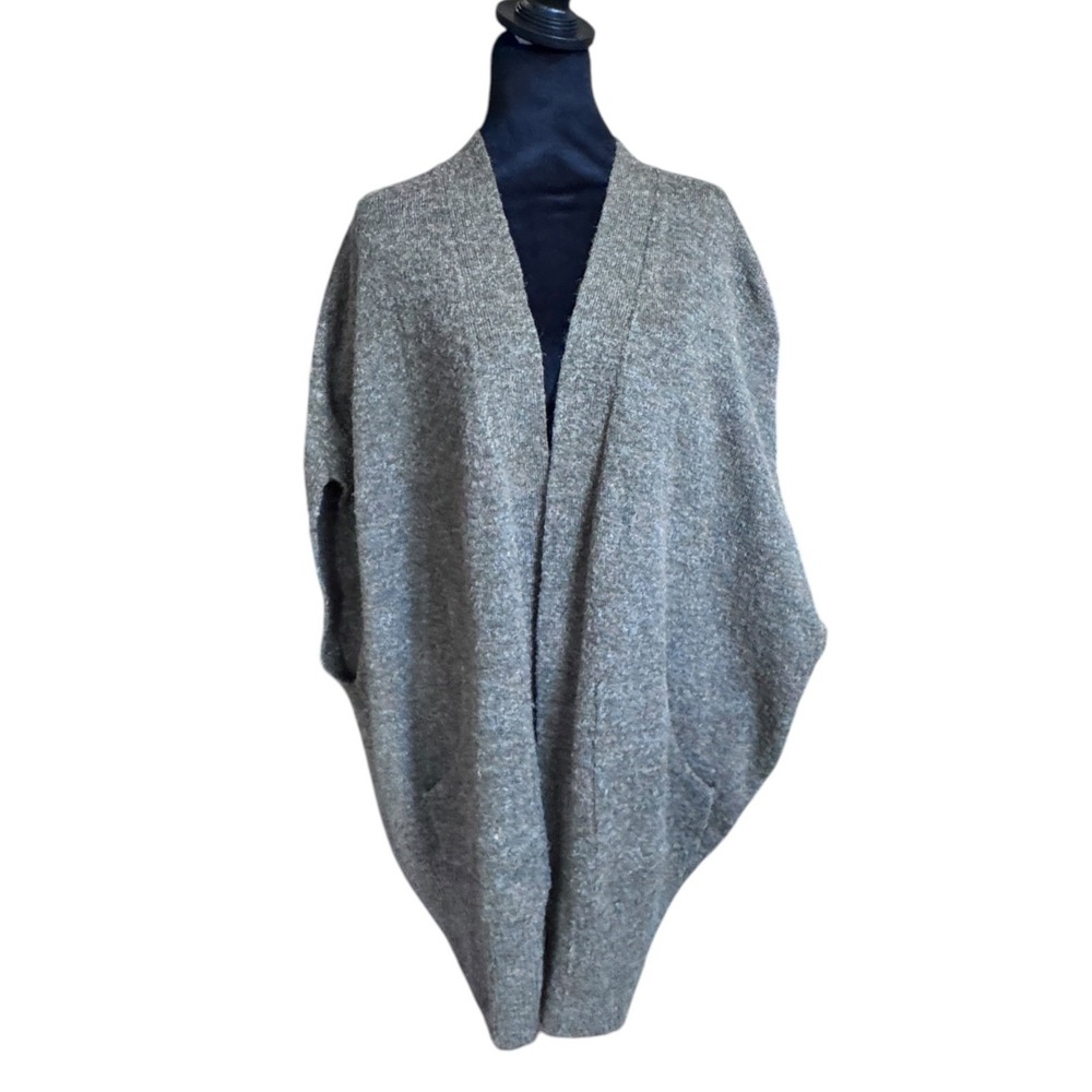 Banana Republic Cardigan Womens XS/S Grey Marled Cocoon Open Front Cozy Sweater